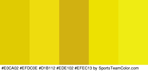 #E0CA02 #EFDC0E #D1B112 #EDE102 #EFEC13 Colors