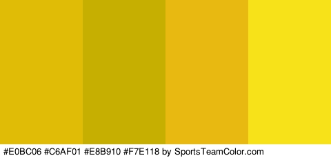 #E0BC06 #C6AF01 #E8B910 #F7E118 Colors