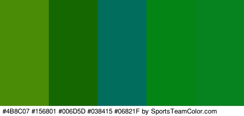 #4B8C07 #156801 #006D5D #038415 #06821F Colors