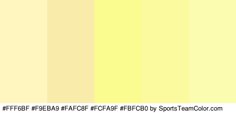 #FFF6BF #F9EBA9 #FAFC8F #FCFA9F #FBFCB0 Colors