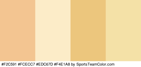 #F2C591 #FCECC7 #EDC67D #F4E1A8 Colors