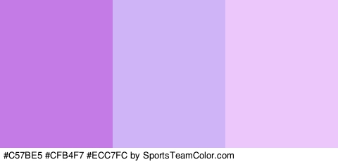 #C57BE5 #CFB4F7 #ECC7FC Colors