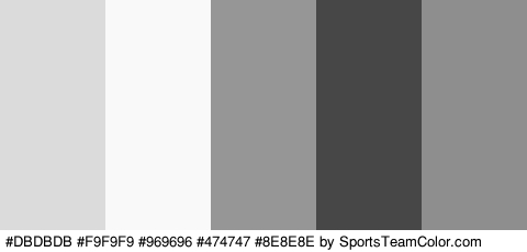 #DBDBDB #F9F9F9 #969696 #474747 #8E8E8E Colors