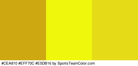 #CEA810 #EFF70C #E5DB16 Colors