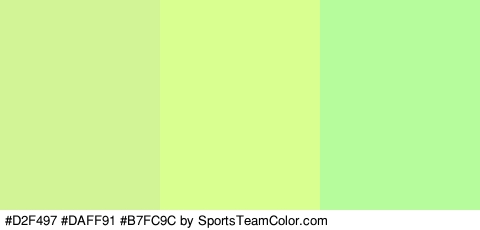 #D2F497 #DAFF91 #B7FC9C Colors