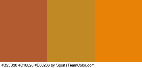 #B25B30 #C18826 #E88206 Colors