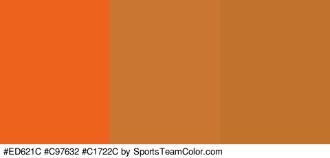 #ED621C #C97632 #C1722C Colors