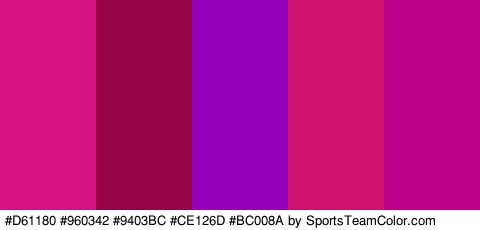 #D61180 #960342 #9403BC #CE126D #BC008A Colors