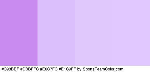 #C98BEF #DBBFFC #E0C7FC #E1C9FF Colors