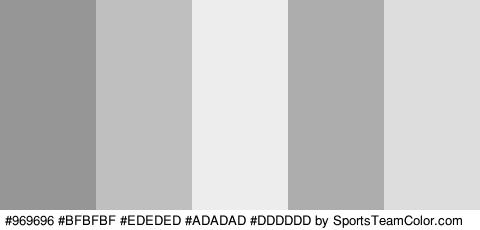 #969696 #BFBFBF #EDEDED #ADADAD #DDDDDD Colors