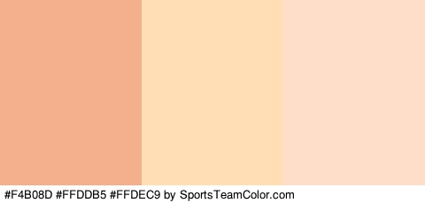 #F4B08D #FFDDB5 #FFDEC9 Colors