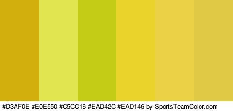 #D3AF0E #E0E550 #C5CC16 #EAD42C #EAD146 #E0C945 Colors