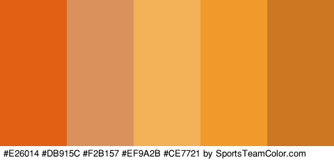 #E26014 #DB915C #F2B157 #EF9A2B #CE7721 Colors