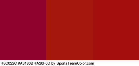 #8C022C #A3180B #A30F0D Colors