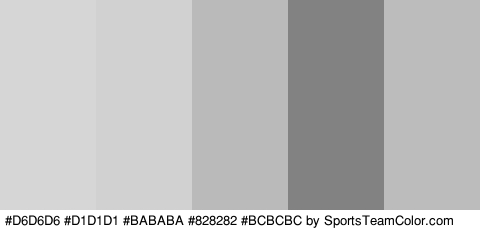 #D6D6D6 #D1D1D1 #BABABA #828282 #BCBCBC Colors