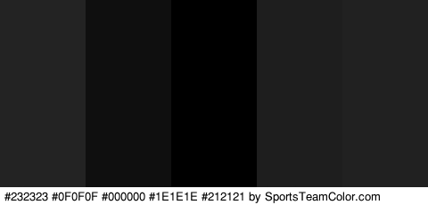 #232323 #0F0F0F #000000 #1E1E1E #212121 Colors