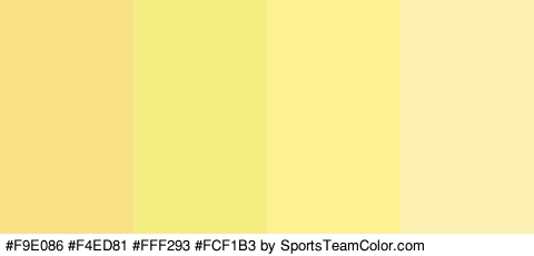 #F9E086 #F4ED81 #FFF293 #FCF1B3 Colors