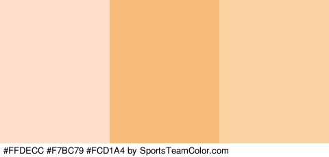 #FFDECC #F7BC79 #FCD1A4 Colors