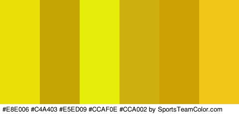 #E8E006 #C4A403 #E5ED09 #CCAF0E #CCA002 #F2C618 Colors