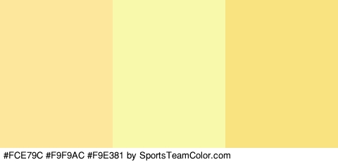 #FCE79C #F9F9AC #F9E381 Colors