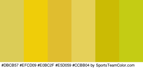 #DBCB57 #EFCD09 #E0BC2F #E5D059 #CCBB04 #C5CC14 Colors