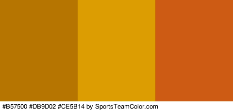 #B57500 #DB9D02 #CE5B14 Colors