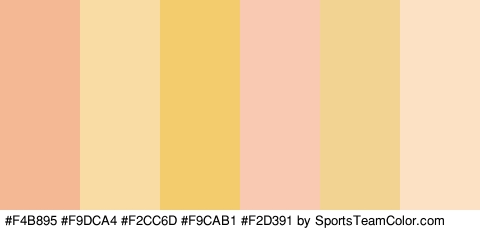 #F4B895 #F9DCA4 #F2CC6D #F9CAB1 #F2D391 #FCE1C4 Colors