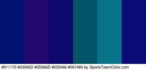 #011170 #23066D #0D066D #055466 #097489 #090D7A Colors