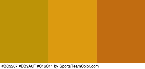 #BC9207 #DB9A0F #C16C11 Colors