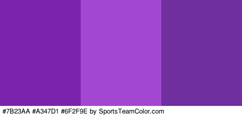 #7B23AA #A347D1 #6F2F9E Colors