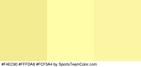 #F4EC90 #FFFDA8 #FCF5A4 Colors