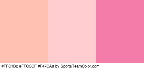 #FFC1B2 #FFCCCF #F47CA8 Colors