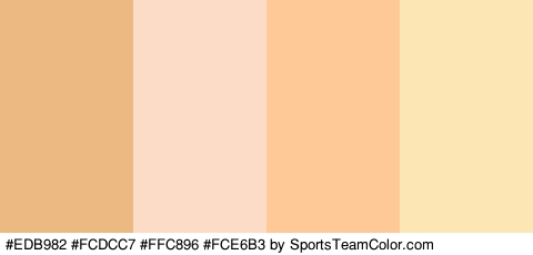 #EDB982 #FCDCC7 #FFC896 #FCE6B3 Colors