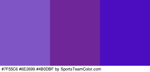 #7F55C6 #6E2699 #4B0DBF Colors