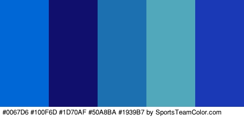 #0067D6 #100F6D #1D70AF #50A8BA #1939B7 Colors