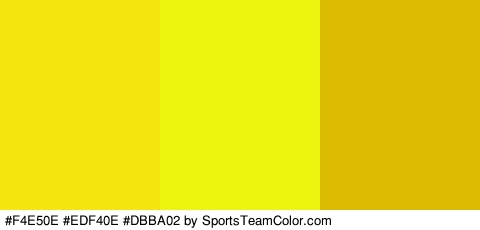 #F4E50E #EDF40E #DBBA02 Colors