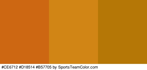 #CE6712 #D18514 #B57705 Colors