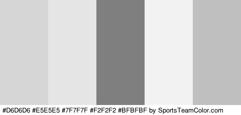 #D6D6D6 #E5E5E5 #7F7F7F #F2F2F2 #BFBFBF Colors