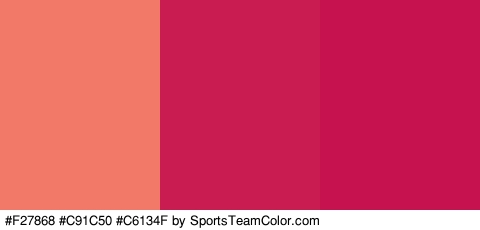 #F27868 #C91C50 #C6134F Colors