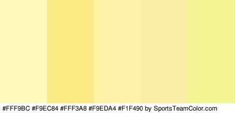 #FFF9BC #F9EC84 #FFF3A8 #F9EDA4 #F1F490 Colors