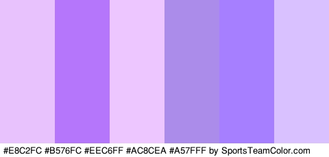 #E8C2FC #B576FC #EEC6FF #AC8CEA #A57FFF #D9C1FF Colors