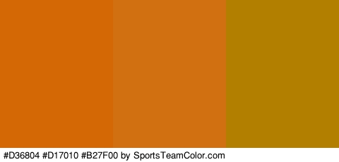 #D36804 #D17010 #B27F00 Colors