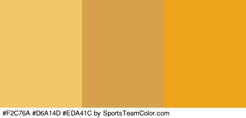 #F2C76A #D6A14D #EDA41C Colors