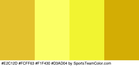 #E2C12D #FCFF63 #F1F430 #D3AD04 Colors