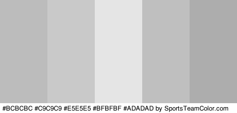 #BCBCBC #C9C9C9 #E5E5E5 #BFBFBF #ADADAD Colors