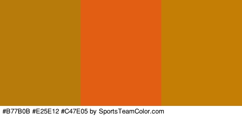 #B77B0B #E25E12 #C47E05 Colors