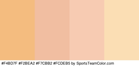 #F4BD7F #F2BEA2 #F7CBB2 #FCDEB5 Colors