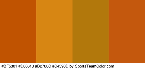 #BF5301 #D88613 #B2780C #C4590D Colors