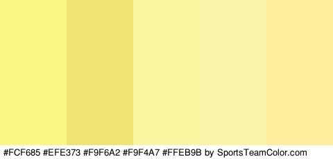 #FCF685 #EFE373 #F9F6A2 #F9F4A7 #FFEB9B Colors