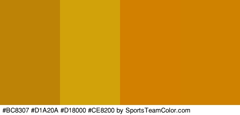 #BC8307 #D1A20A #D18000 #CE8200 Colors